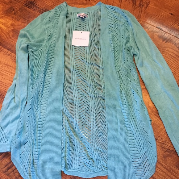 croft & barrow Sweaters - NWT Croft & Barrow pool blue cardigan